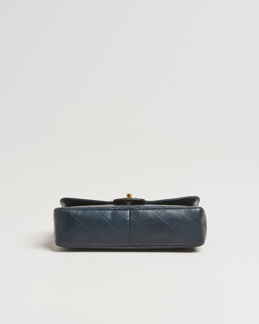 Mies | Chanel Pre-Owned Classic Medium Single Flap Bag Lambskin Navy | Chanel Pre-Owned | Classic Medium Single Flap Bag Lambskin Navy