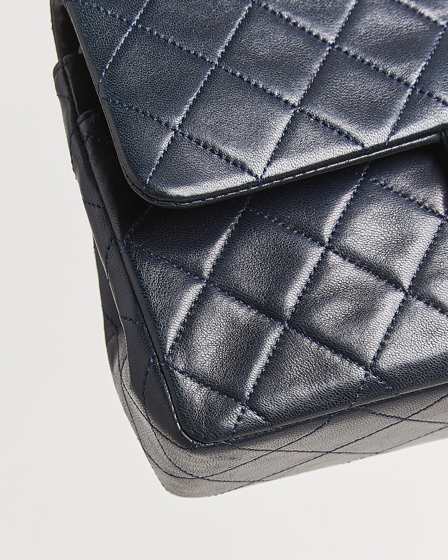 Mies | Chanel Pre-Owned Classic Small Double Flap Bag Lambskin Navy | Chanel Pre-Owned | Classic Small Double Flap Bag Lambskin Navy