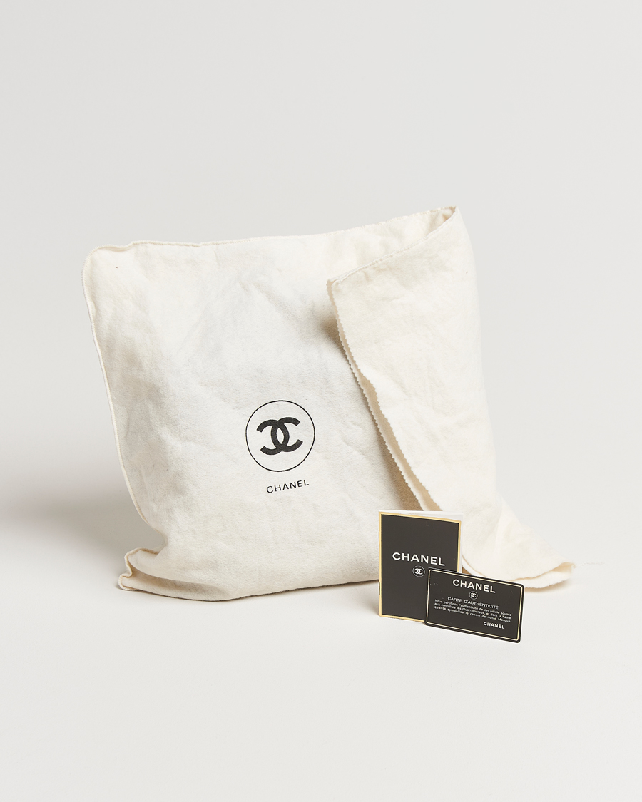 Mies | Chanel Pre-Owned Classic Flap Bag Deca Squared Lambskin Black | Chanel Pre-Owned | Classic Flap Bag Deca Squared Lambskin Black