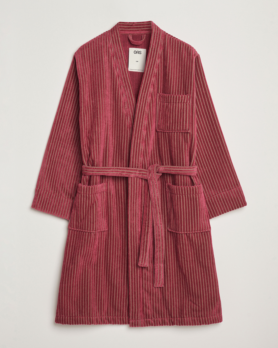 Mies | OAS Striped Velour Robe Botanico | OAS | Striped Velour Robe Botanico