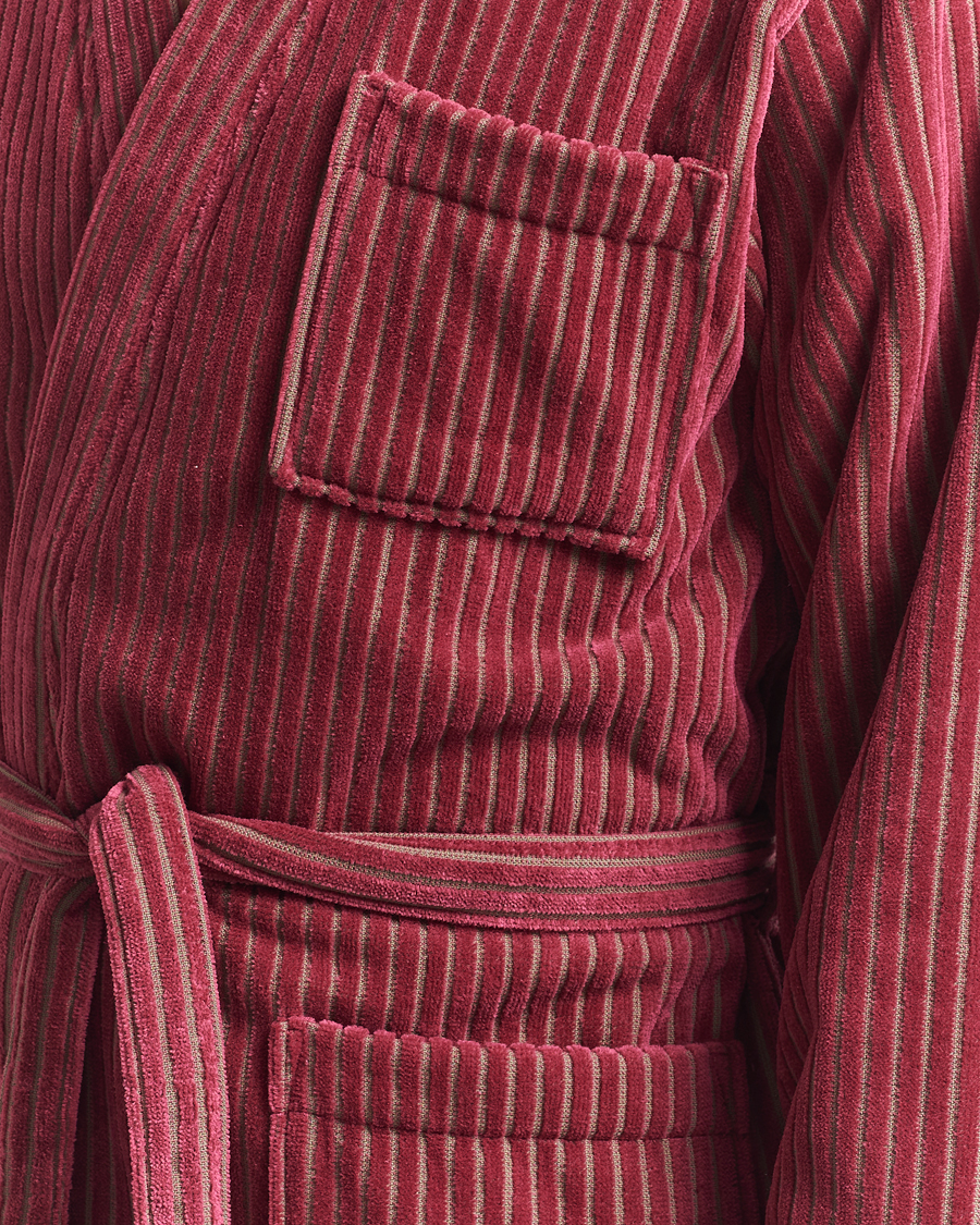 Mies | OAS Striped Velour Robe Botanico | OAS | Striped Velour Robe Botanico