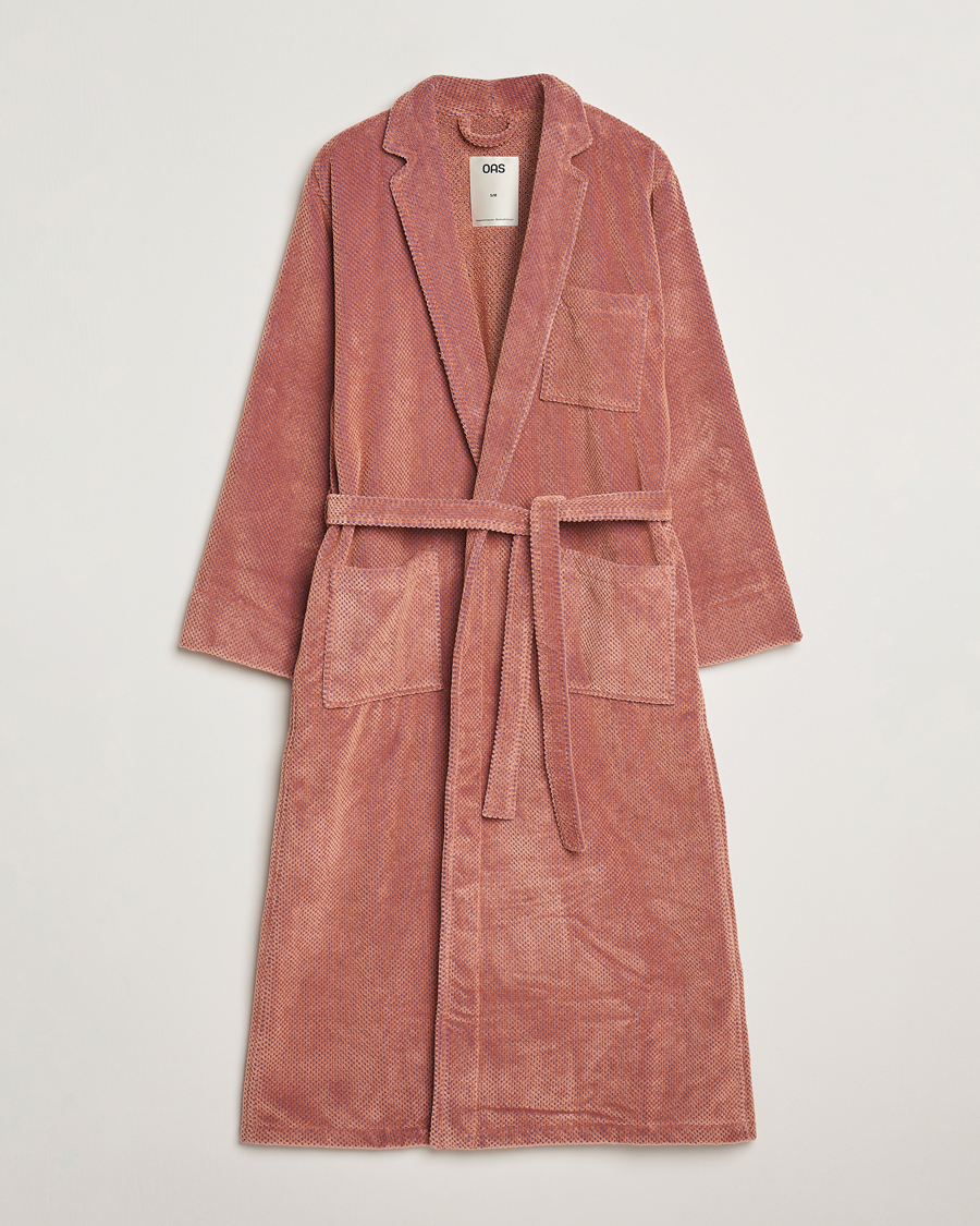 Mies | OAS Velour Long Robe Roza | OAS | Velour Long Robe Roza