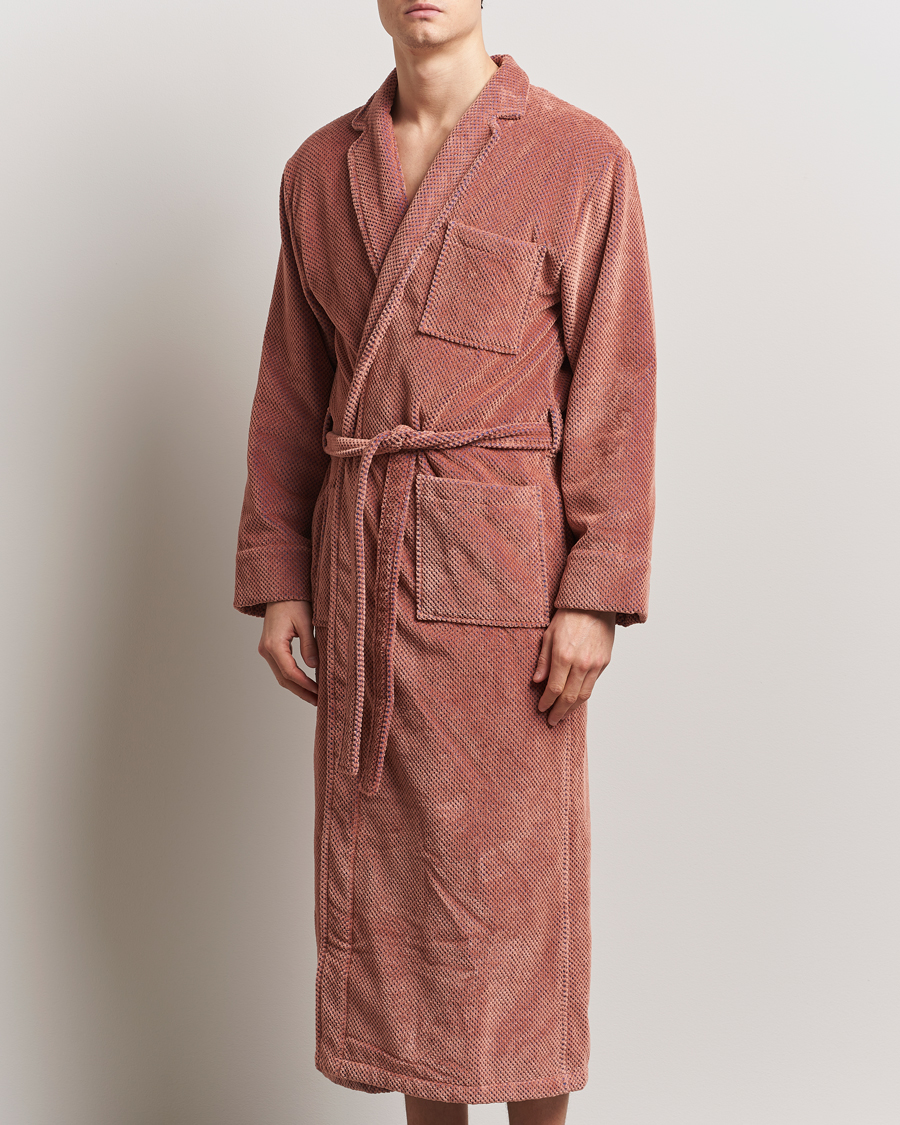 Mies | OAS Velour Long Robe Roza | OAS | Velour Long Robe Roza
