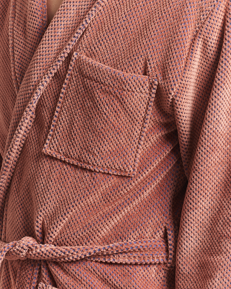 Mies | OAS Velour Long Robe Roza | OAS | Velour Long Robe Roza