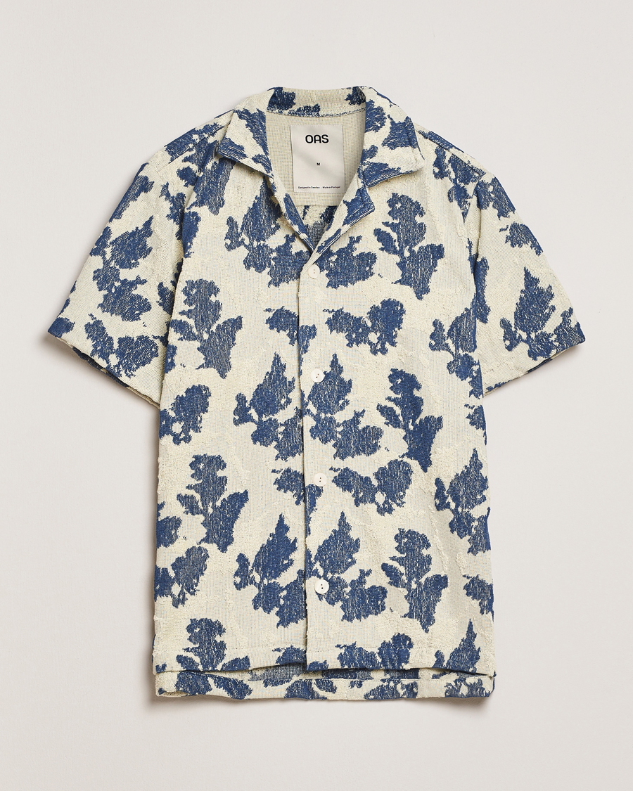 Mies | Kauluspaidat | OAS | Short Sleeve Cuba Terry Shirt Sail Contrast