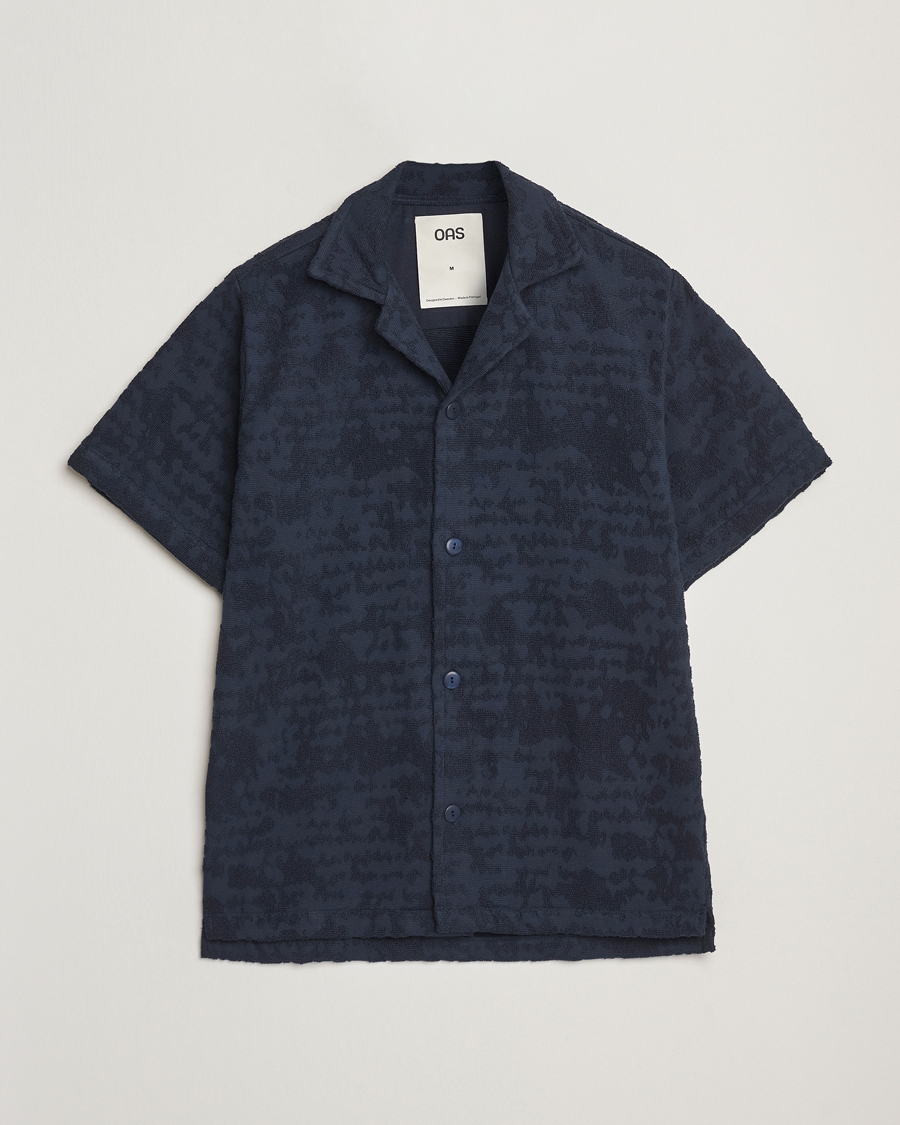 Mies | Kauluspaidat | OAS | Short Sleeve Cuba Terry Shirt Night Lagoon