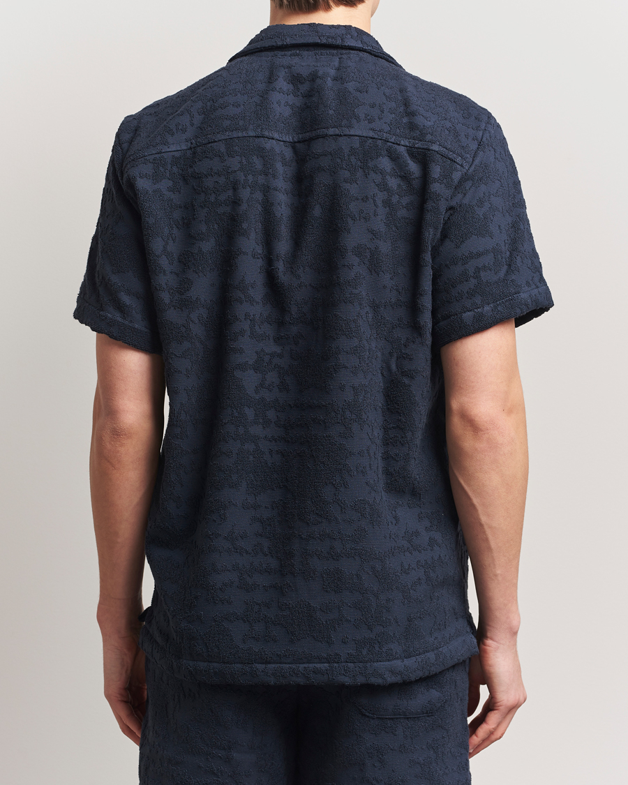 Mies | Kauluspaidat | OAS | Short Sleeve Cuba Terry Shirt Night Lagoon