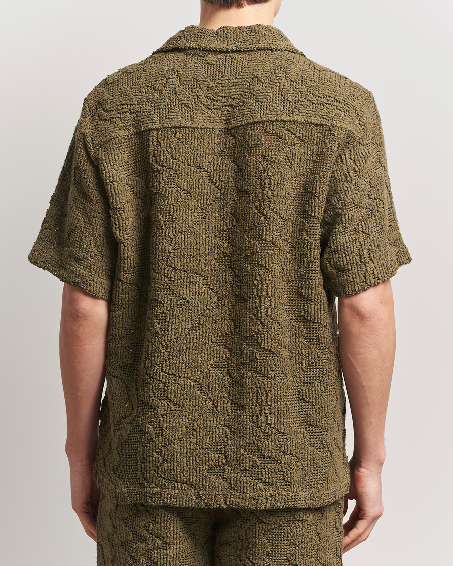 Mies | Kauluspaidat | OAS | Cuba Crochet Shirt Pine Verve