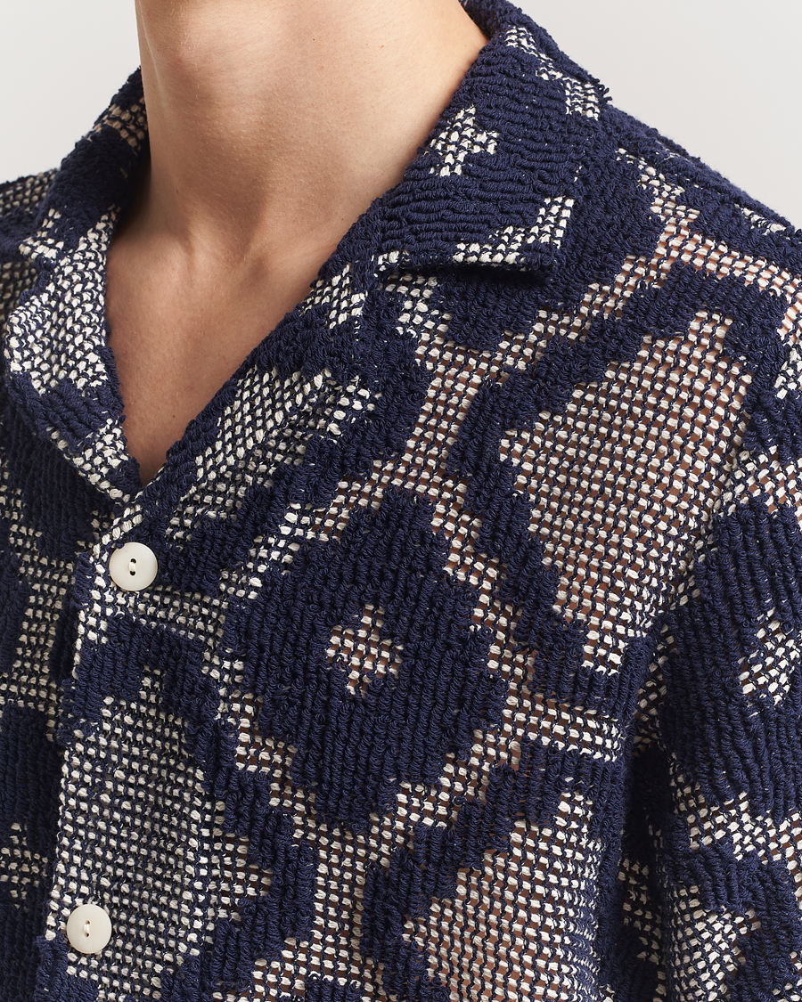 Mies | Kauluspaidat | OAS | Cuba Crochet Shirt Trastevere