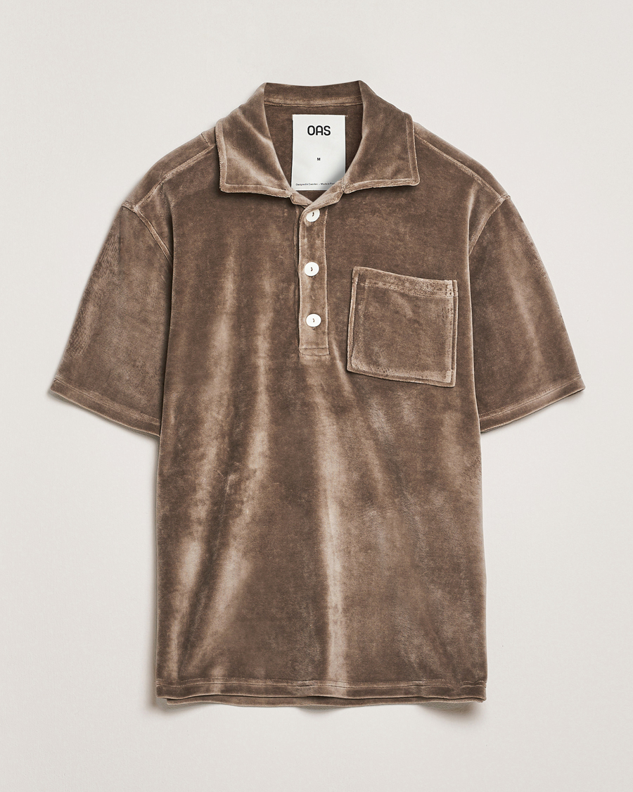 Mies | Pikeet | OAS | Velour Shirt Morel Girona