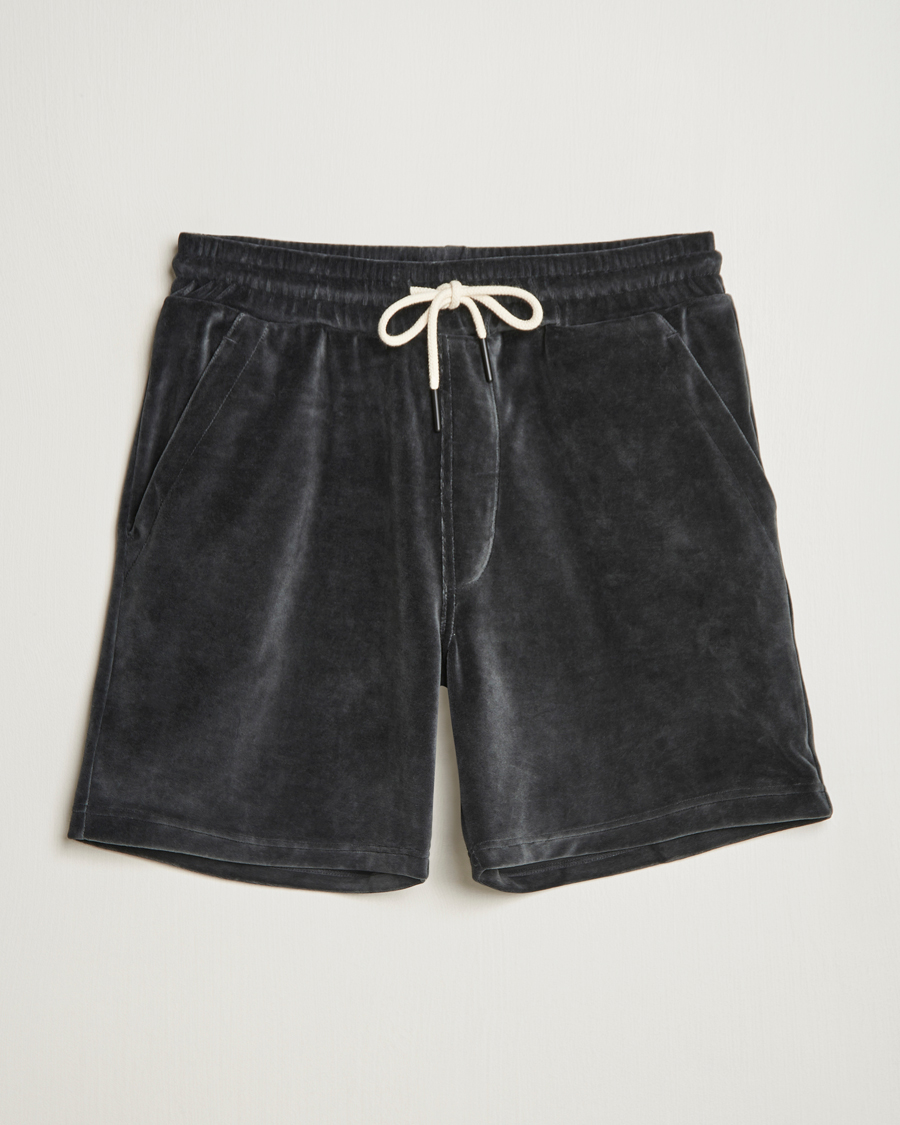 Mies | Shortsit | OAS | Velour Shorts Nearly Black