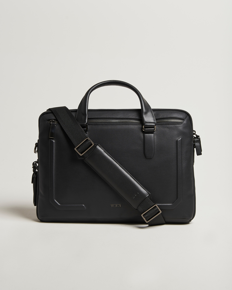 Mies | Laukut | TUMI | Harrison Sycamore Slim Leather Brief Black