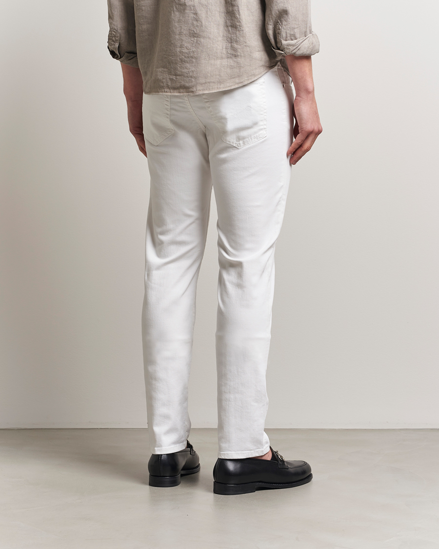 Mies | Housut | Jacob Cohën | Bard Slim Fit 5-Pocket Pants White