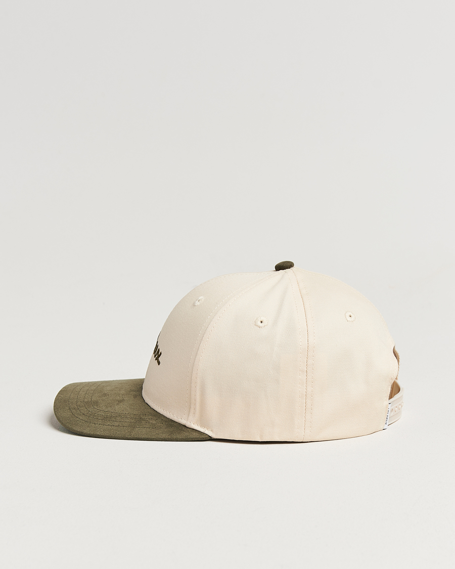 Mies | Les Deux Brad Contrast Suede Baseball Cap Ivory | LES DEUX | Brad Contrast Suede Baseball Cap Ivory