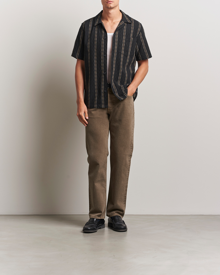 Mies | Kauluspaidat | LES DEUX | Lucas Check Dobby Shirt Black