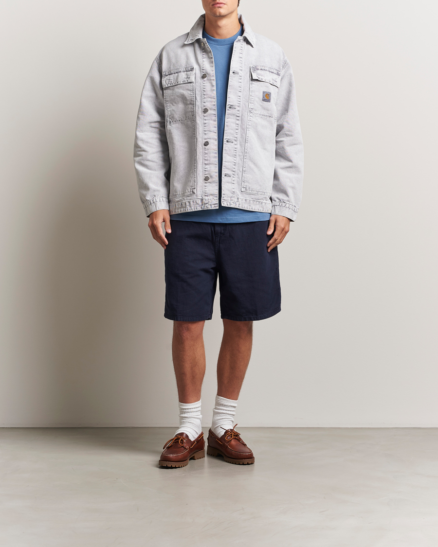 Mies | Shortsit | Carhartt WIP | Walter Single Knee Cotton/Linen Short Dark Navy