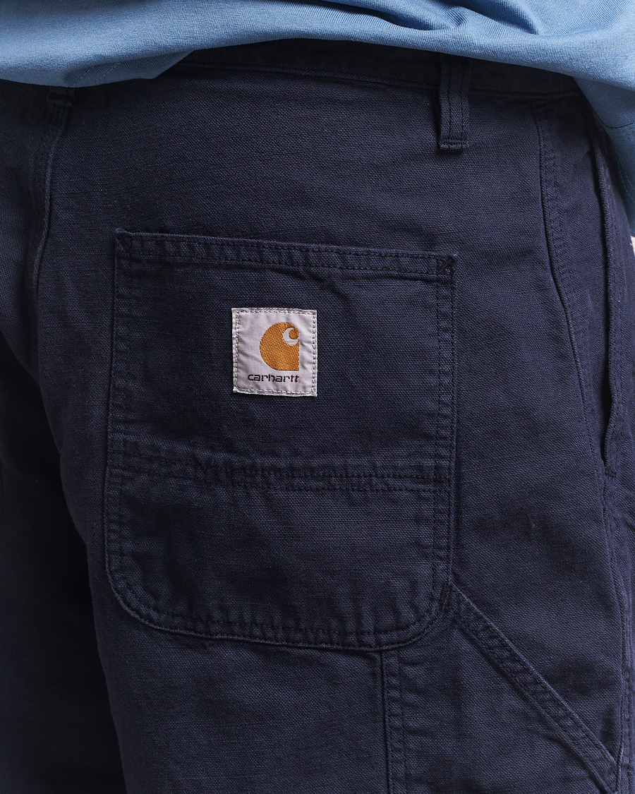 Mies | Shortsit | Carhartt WIP | Walter Single Knee Cotton/Linen Short Dark Navy