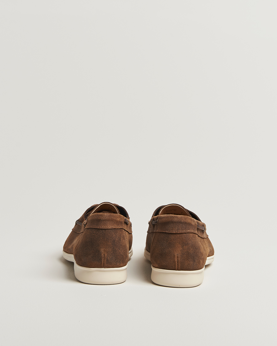 Mies | Purjehduskengät | Myrqvist | Sandhamn Boat Shoe Waxed Chestnut Suede