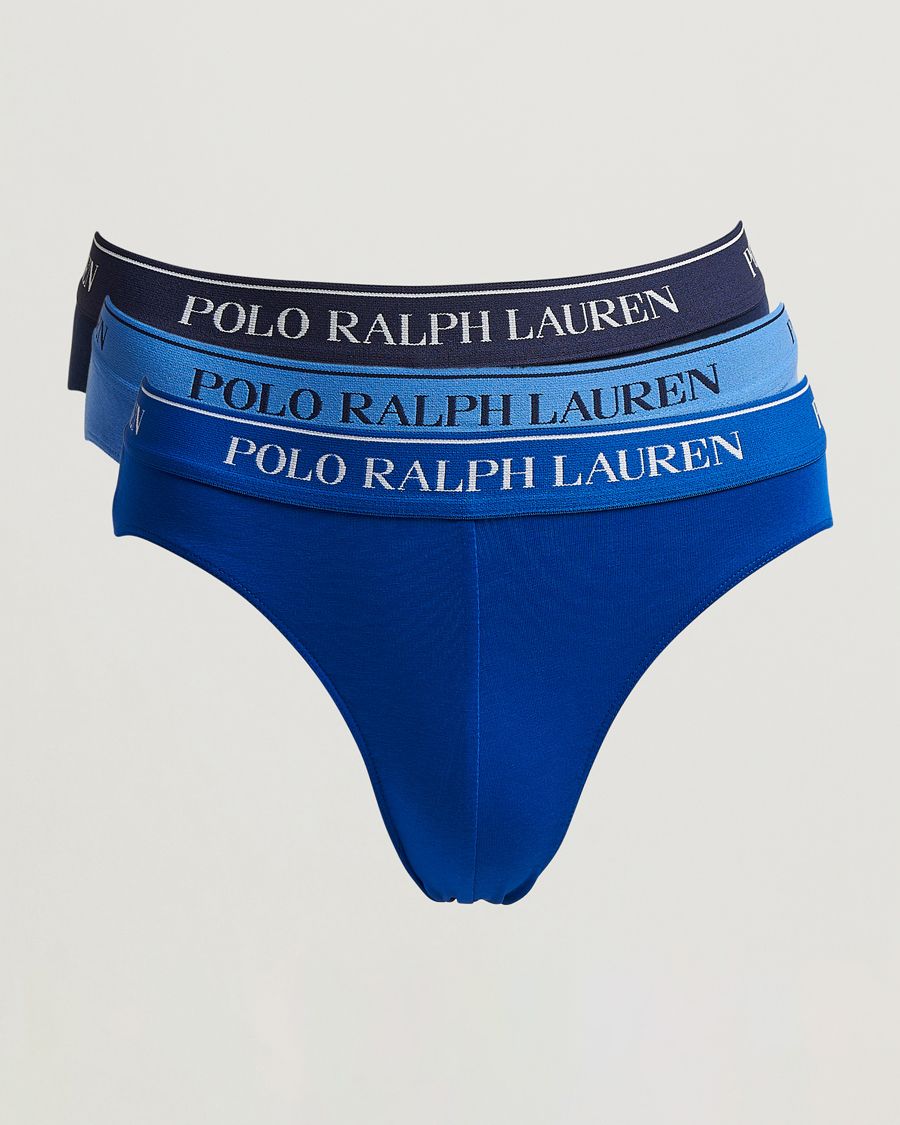 Mies | Alusvaatteet | Polo Ralph Lauren | 3-Pack Low Rise Trunk Navy/Sapphire Star/Bermuda