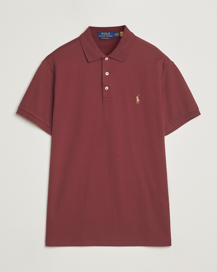 Mies | Pikeet | Polo Ralph Lauren | Luxury Pima Cotton Polo Red Wine