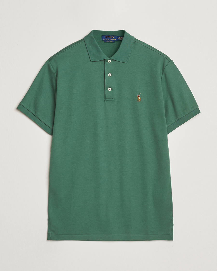 Mies | Pikeet | Polo Ralph Lauren | Luxury Pima Cotton Polo Washed Forest