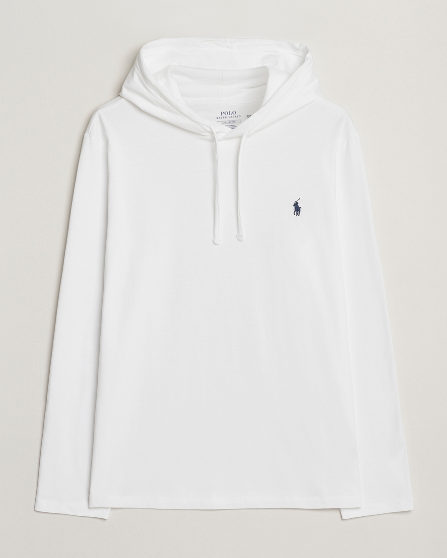 Mies | T-paidat | Polo Ralph Lauren | Long Sleeve Hooded T-Shirt White