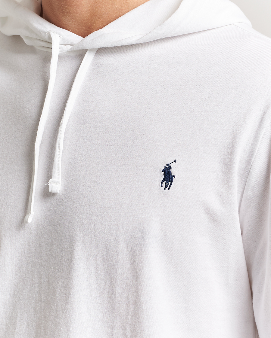 Mies | T-paidat | Polo Ralph Lauren | Long Sleeve Hooded T-Shirt White