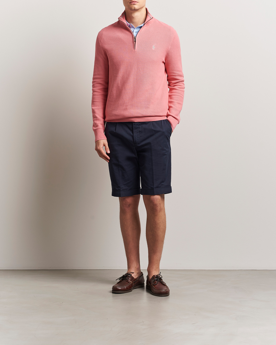 Mies | Puserot | Polo Ralph Lauren | Half Zip Cotton Pullover Desert Rose
