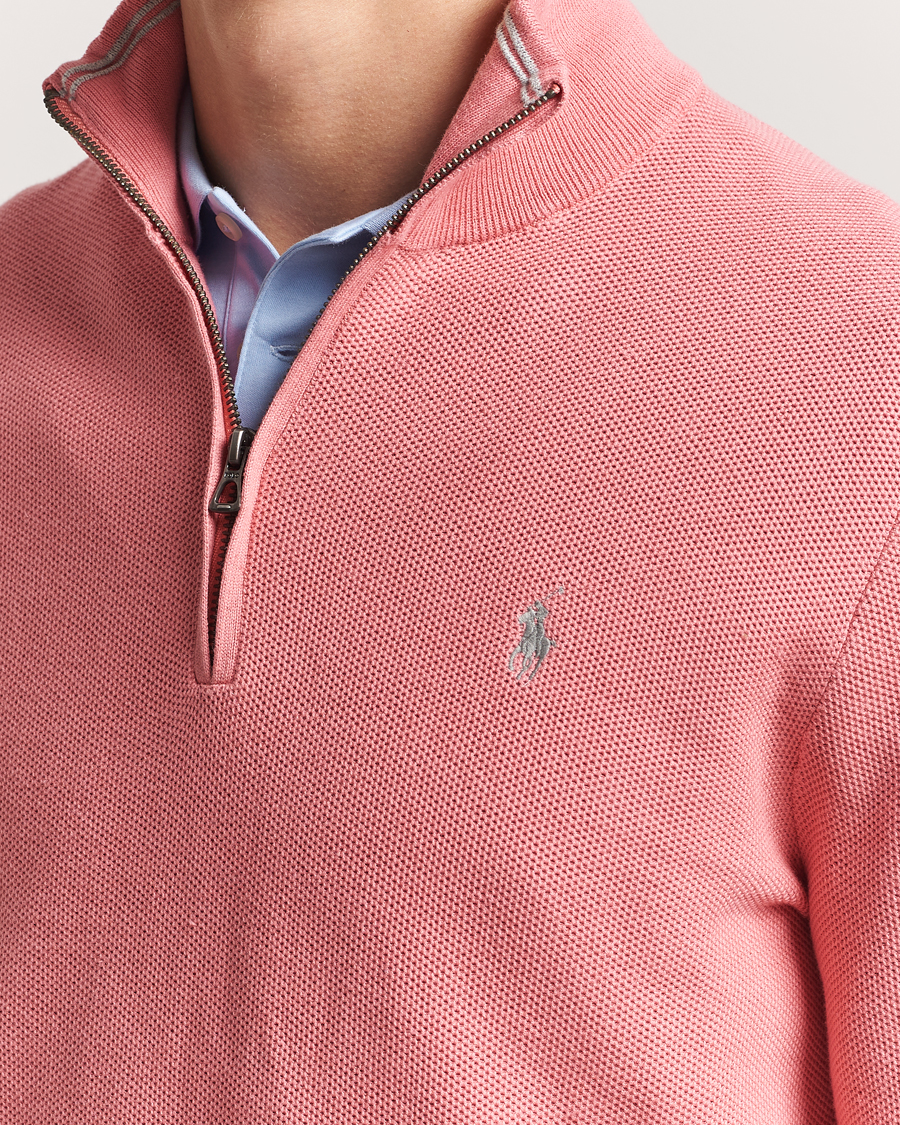 Mies | Puserot | Polo Ralph Lauren | Half Zip Cotton Pullover Desert Rose