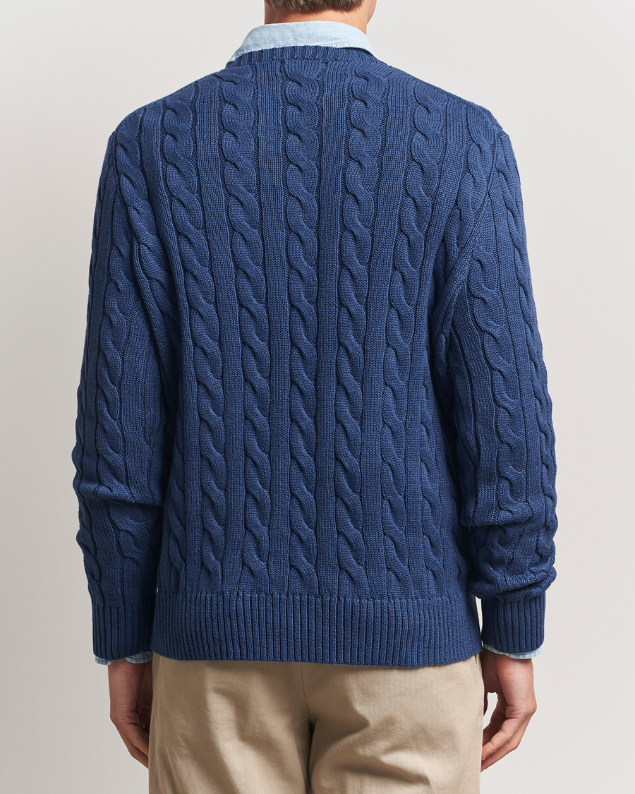 Mies | Puserot | Polo Ralph Lauren | Cotton Cable Pullover Light Navy