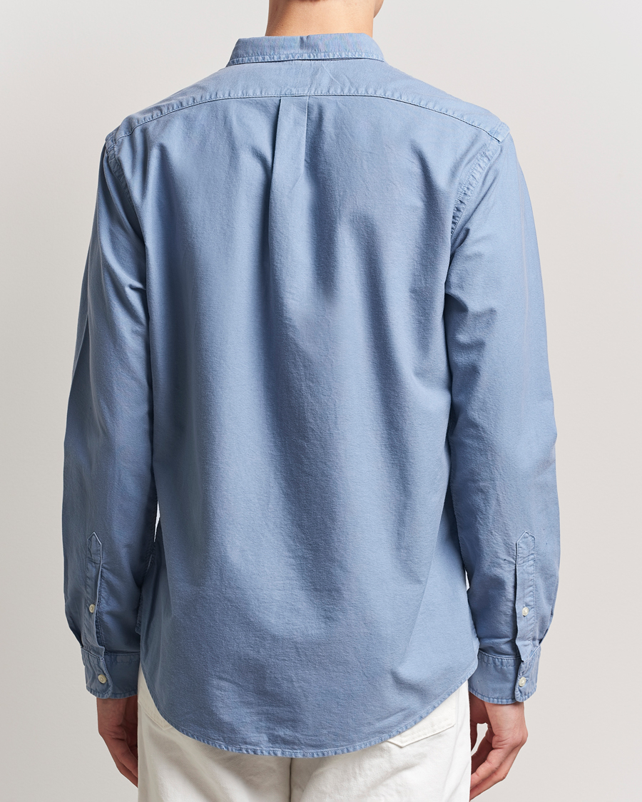 Mies | Kauluspaidat | Polo Ralph Lauren | Slim Fit Garment Dyed Oxford Shirt Channel Blue