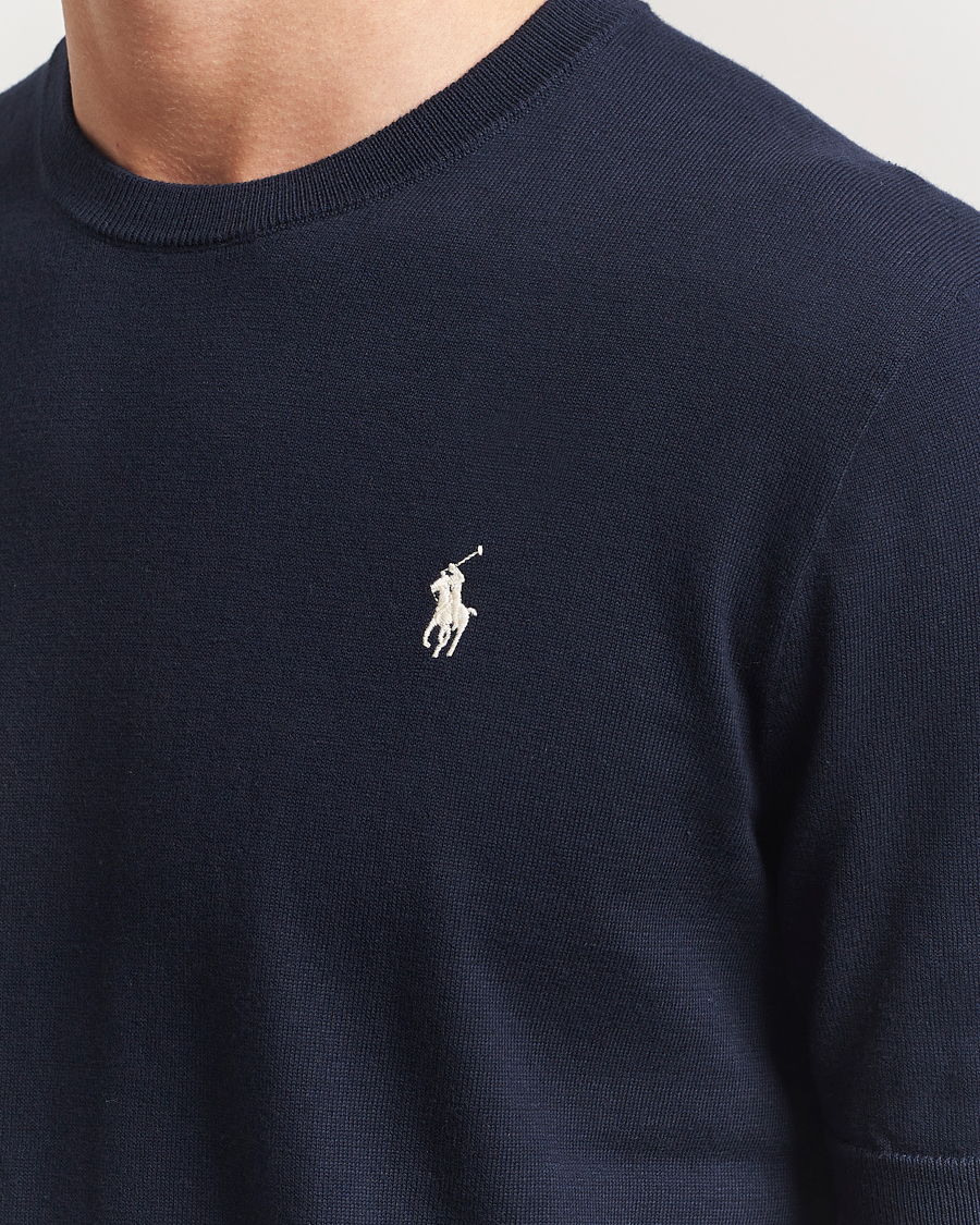 Mies | T-paidat | Polo Ralph Lauren | Knitted Short Sleeve Tee Hunter Navy