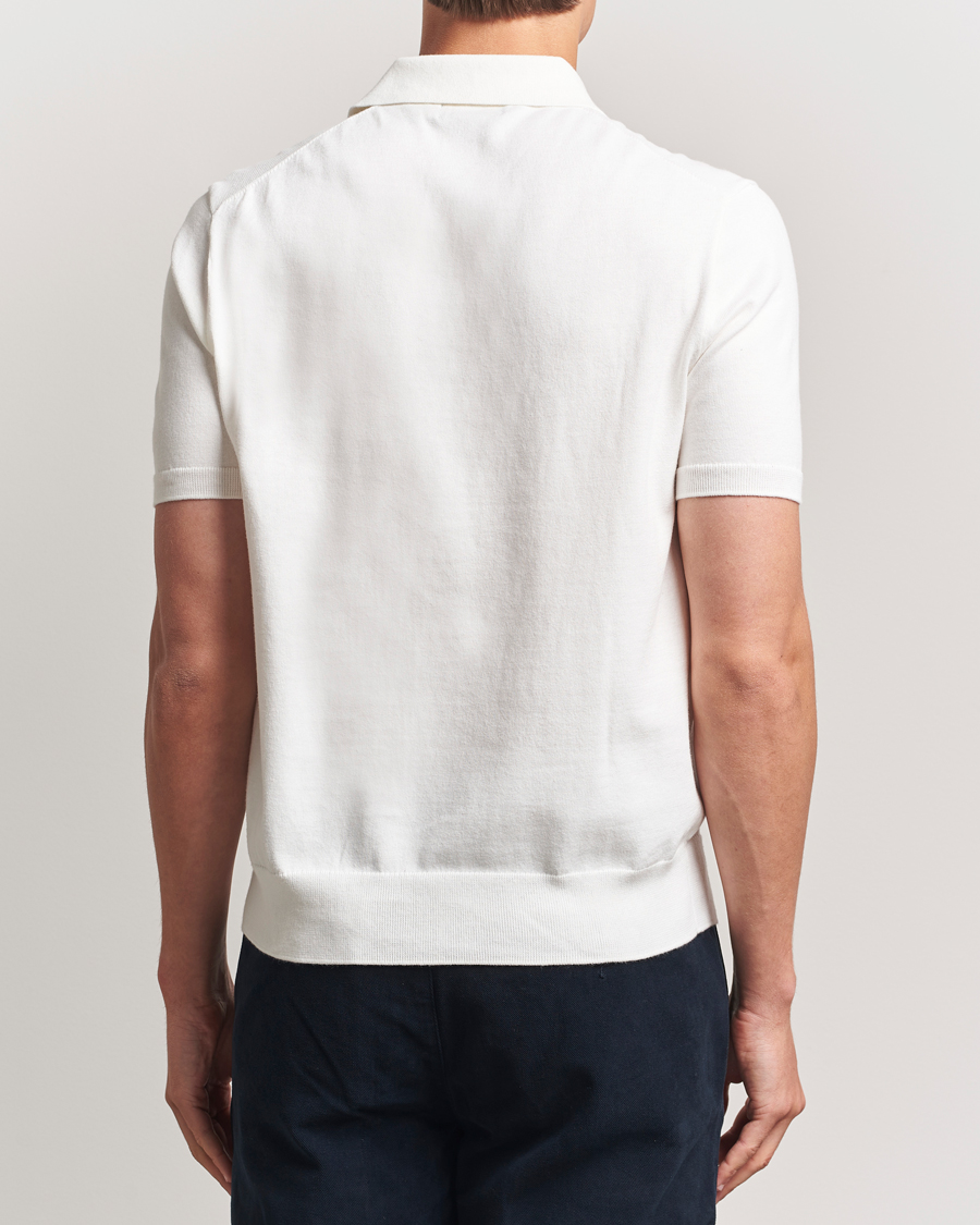 Mies | Puserot | Polo Ralph Lauren | Knitted Short Sleeve Polo Deckwash White
