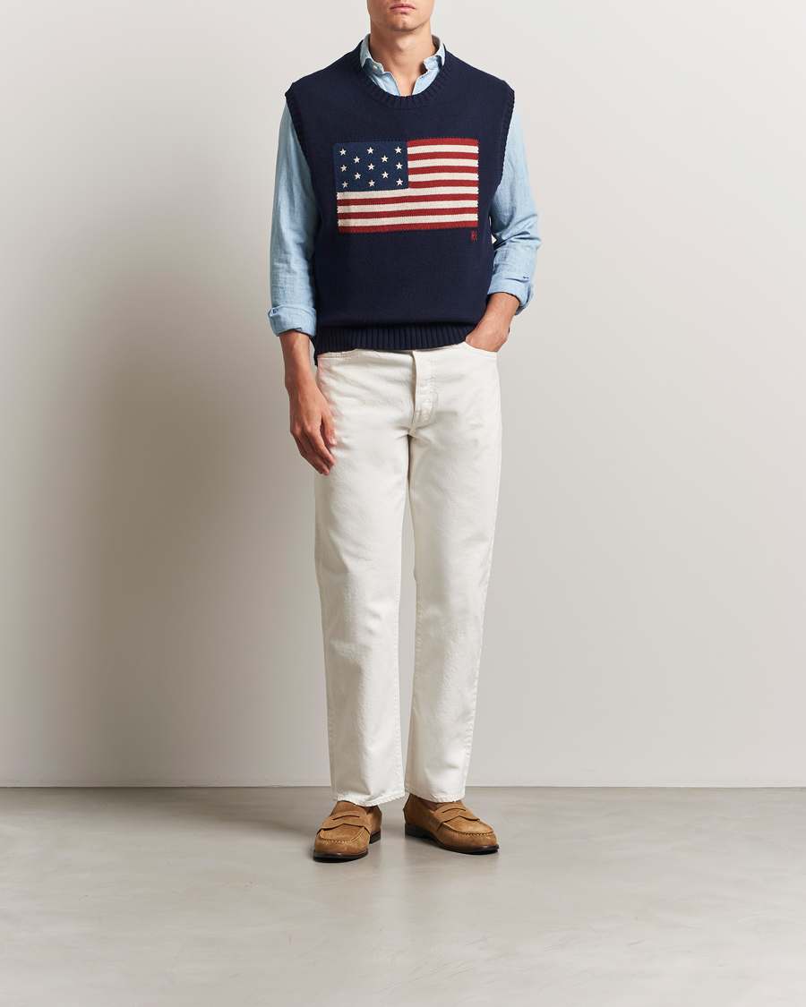 Mies | Farkut | Polo Ralph Lauren | Stanford Heritage Straight Fit Jeans Matheo White