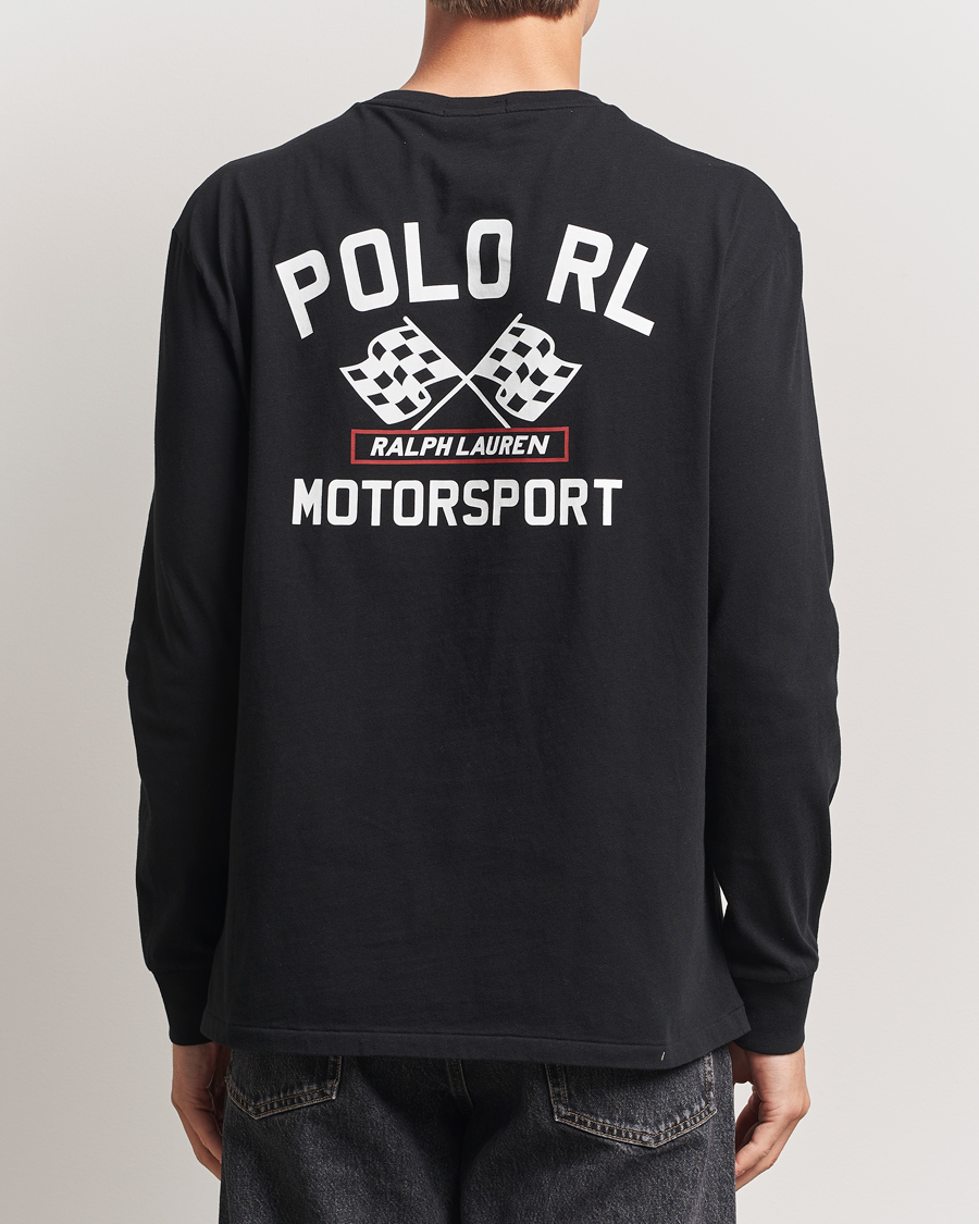 Mies | T-paidat | Polo Ralph Lauren | RL Motorsport Long Sleeve Tee Polo Black