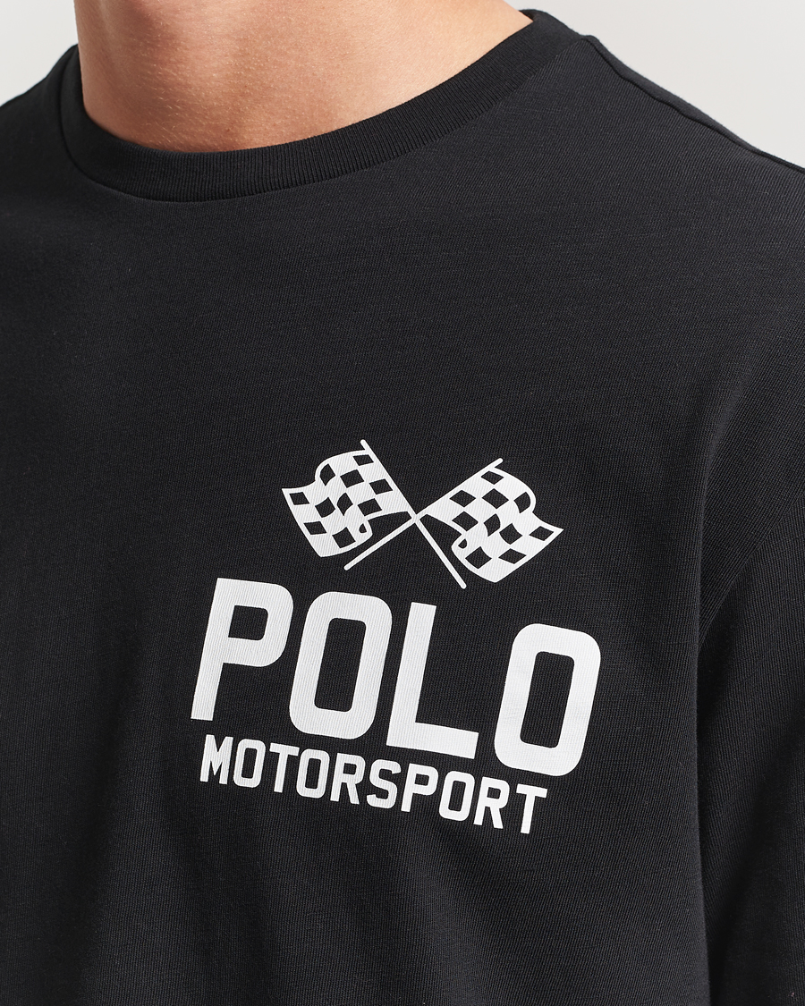 Mies | T-paidat | Polo Ralph Lauren | RL Motorsport Long Sleeve Tee Polo Black