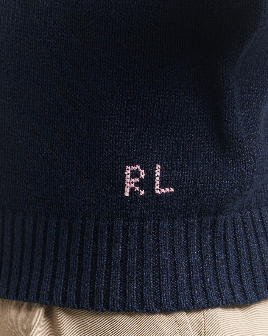 Mies | Puserot | Polo Ralph Lauren | Linen/Cotton Bear Pullover Bear Navy
