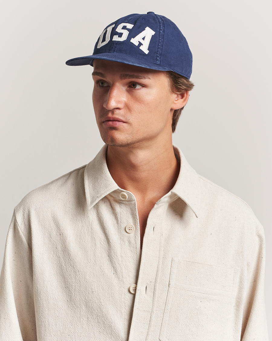 Mies | Päähineet | Polo Ralph Lauren | Cotton Twill USA Cap Newport Navy