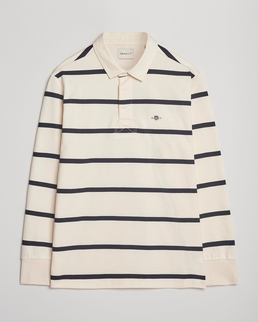 Mies | Puserot | GANT | Thin Stripe Heavy Rugger Cream
