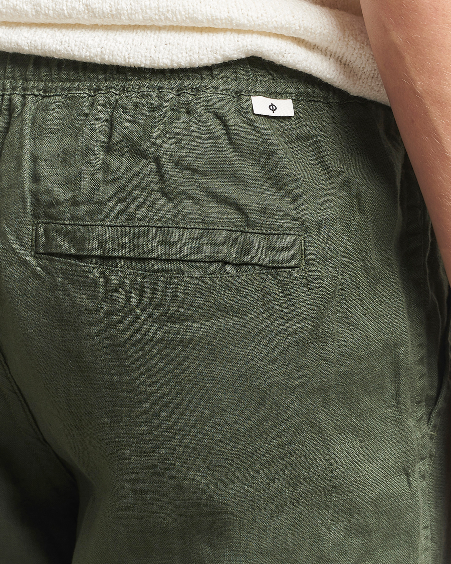 Mies | Housut | Samsøe Samsøe | Jabari Linen Drawstring Trousers Climbing Ivy