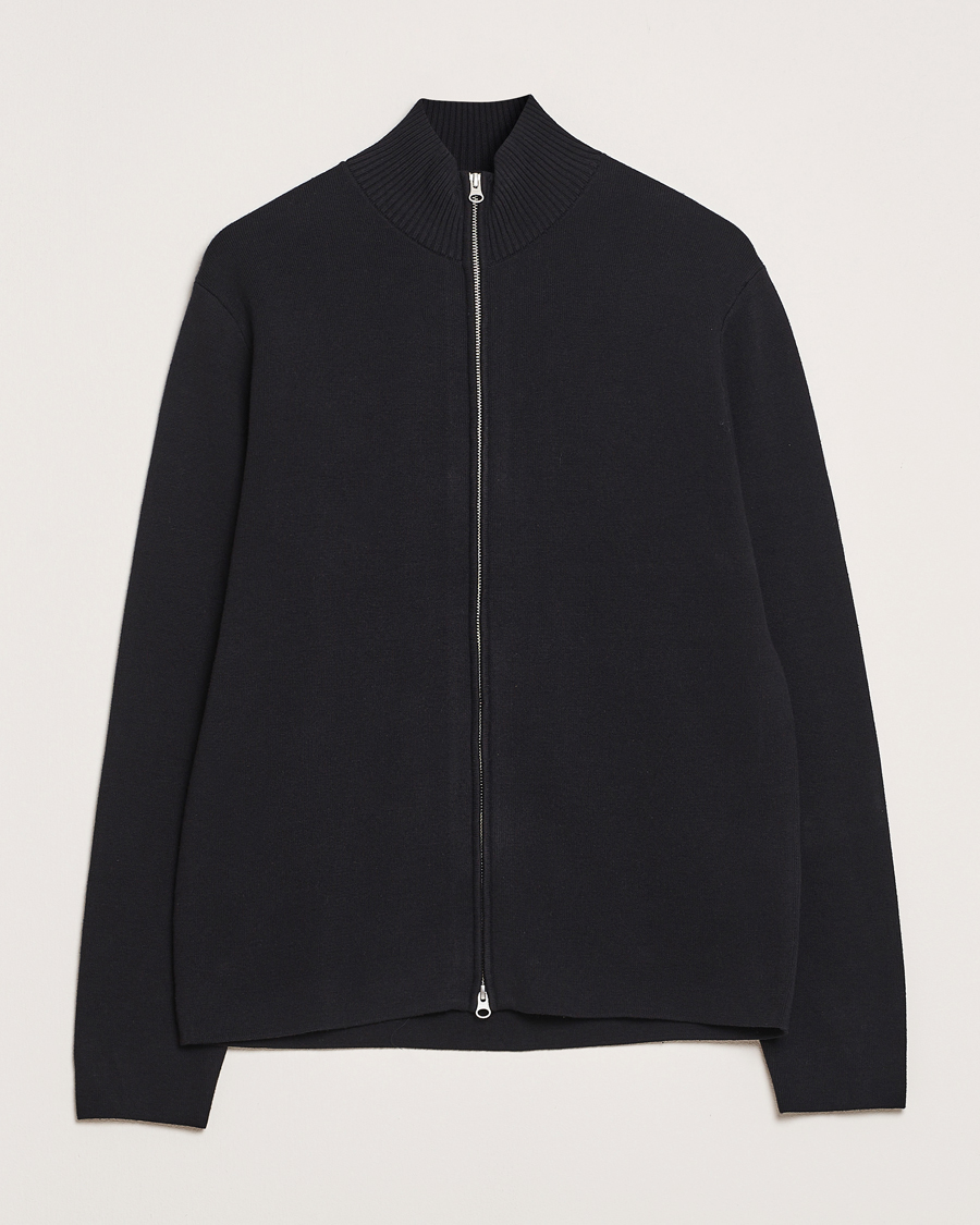 Mies | Puserot | Samsøe Samsøe | Niklas Full Zip Sweater Black