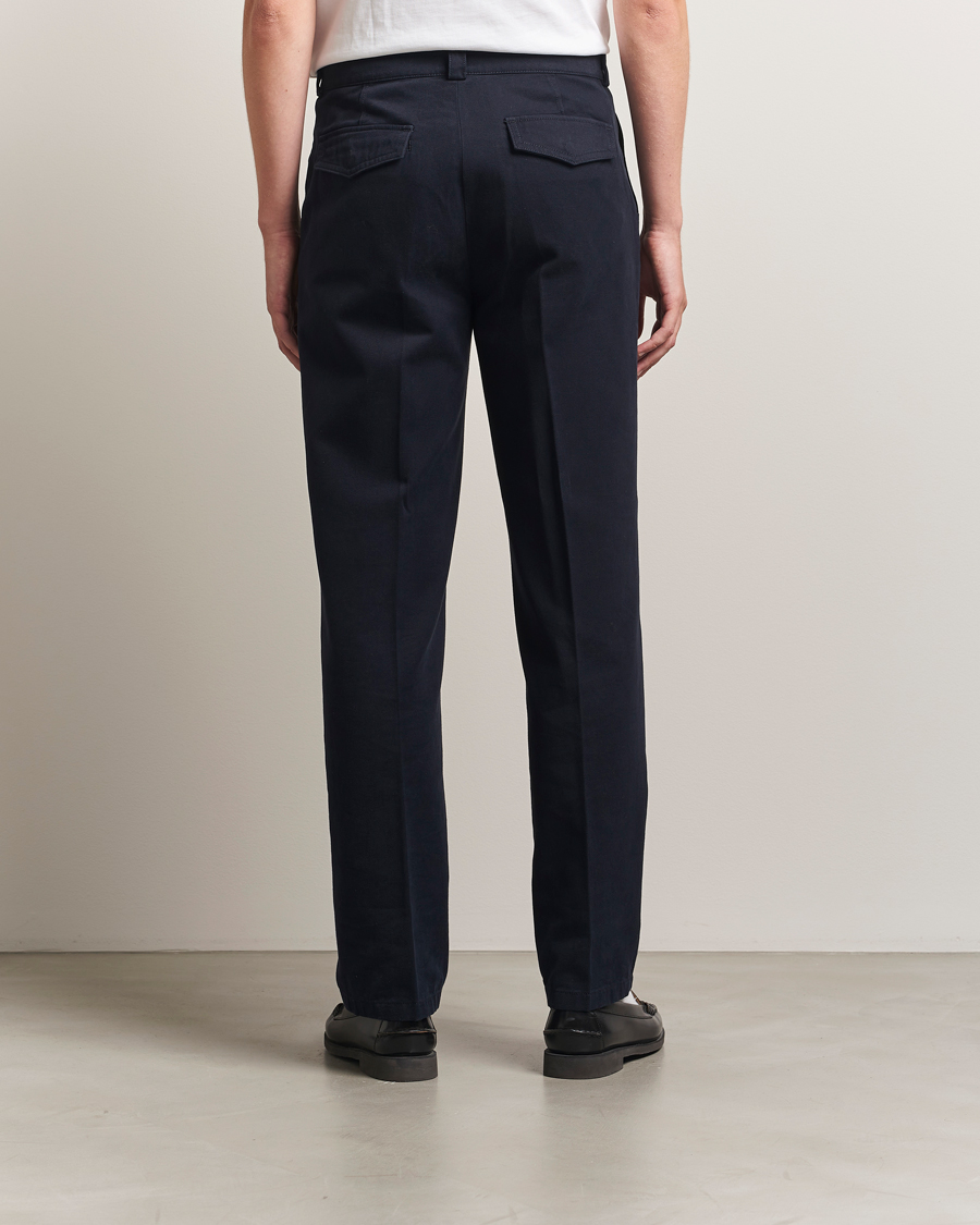 Mies | Housut | Filippa K | Cotton Chino Trousers Navy