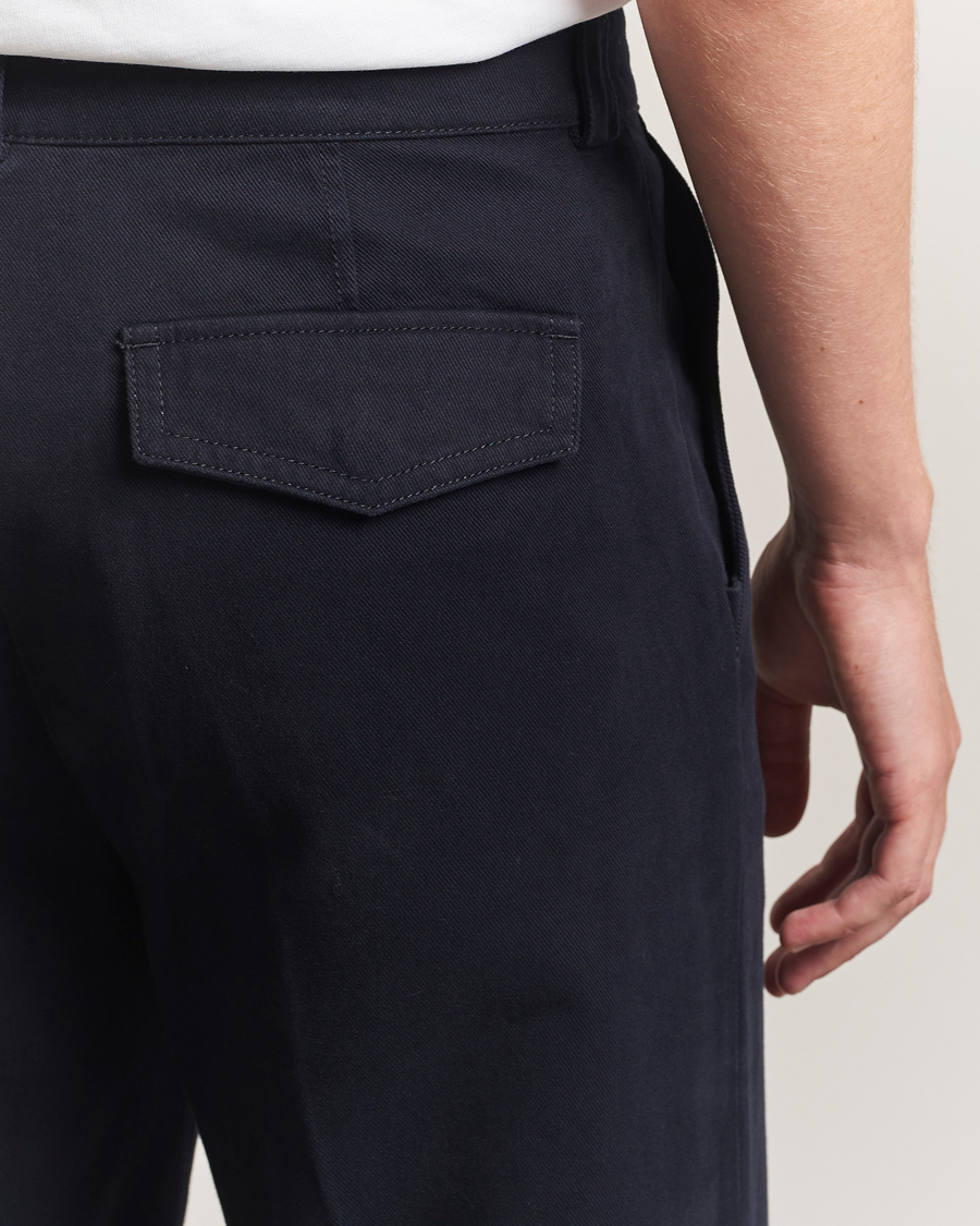 Mies | Housut | Filippa K | Cotton Chino Trousers Navy