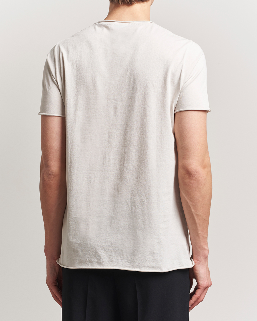 Mies | T-paidat | Filippa K | Roll Neck Crew Neck T-Shirt Chalk Grey