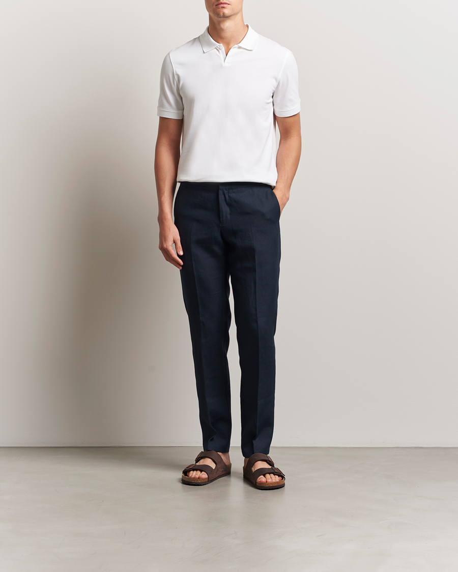 Mies | Pikeet | Orlebar Brown | Bruno Organic Cotton Pique White