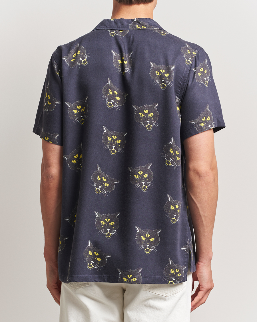 Mies | Kauluspaidat | Nudie Jeans | Arvid The Cat Hawaii Shirt Antracite