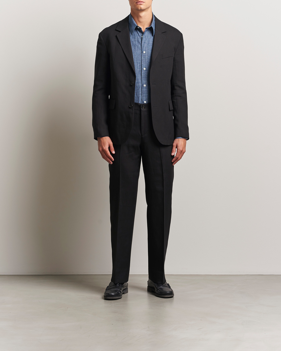 Mies | Pikkutakit | J.Lindeberg | Alban Unlined Super Linen Blazer Black