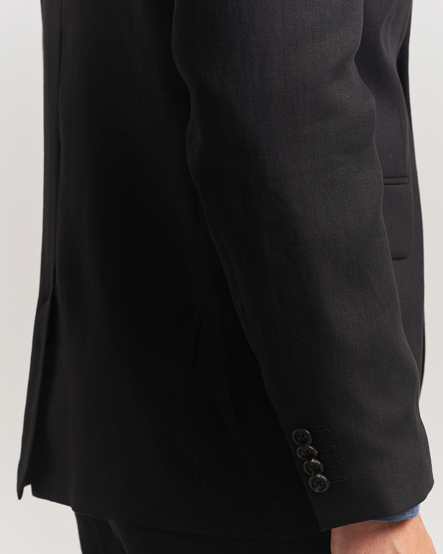 Mies | Pikkutakit | J.Lindeberg | Alban Unlined Super Linen Blazer Black