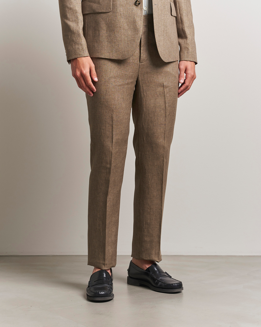 Mies | Housut | J.Lindeberg | Lois Super Linen Pants Nutmeg