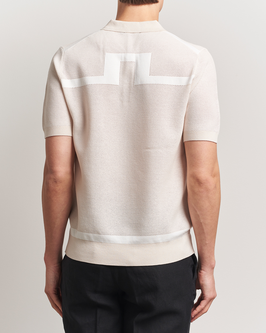 Mies | Pikeet | J.Lindeberg | Reymond Structure Knit Polo Moonbeam
